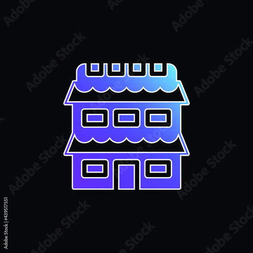 Appartment blue gradient vector icon