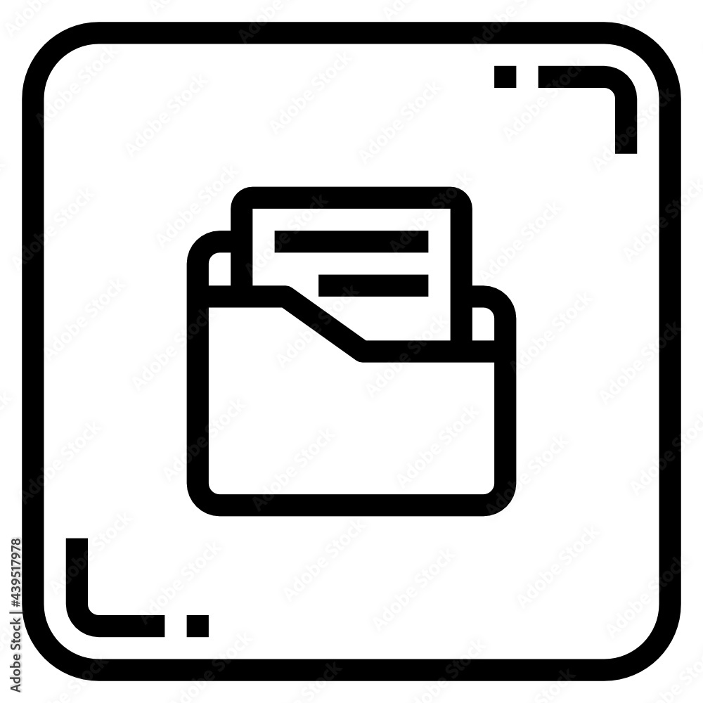 Folder line icon Folder line icon