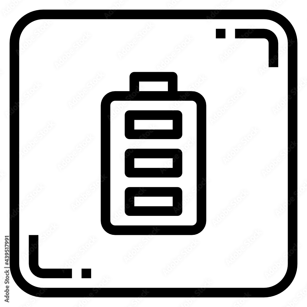 Full Battery line icon Full Battery line icon