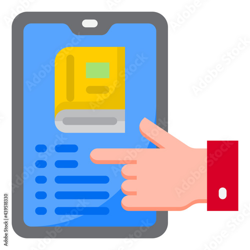 smartphone flat style icon