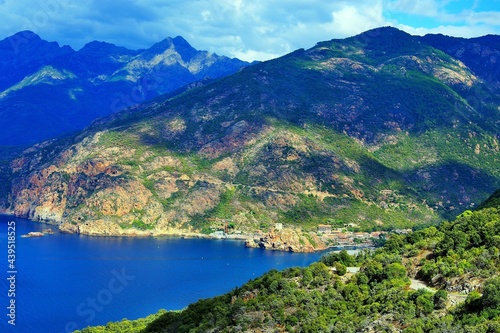 Corsica-outlook at the town Porto