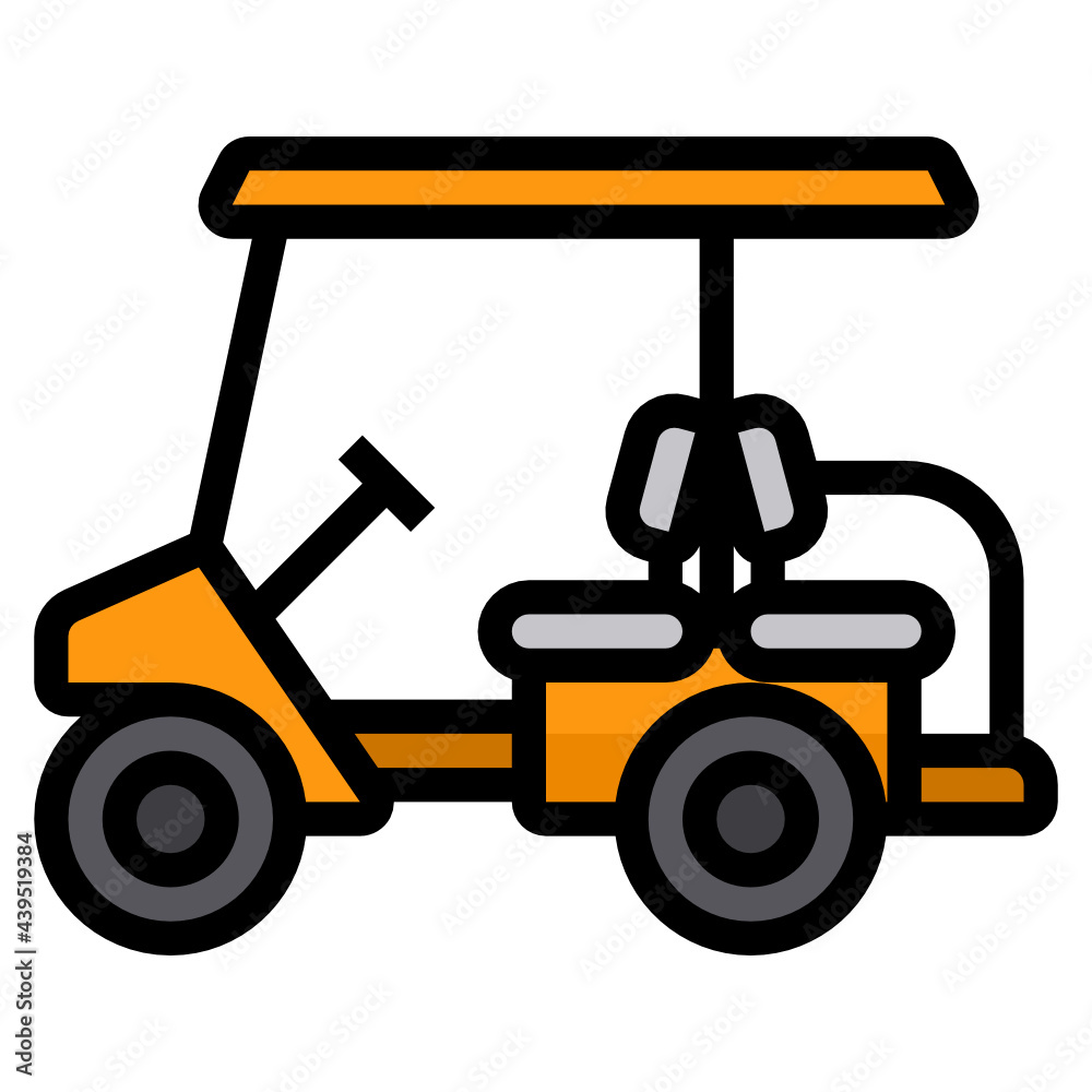 Golf Cart line icon