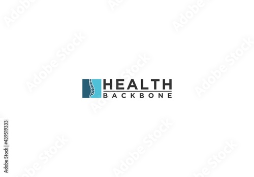 logo for spine health in white background