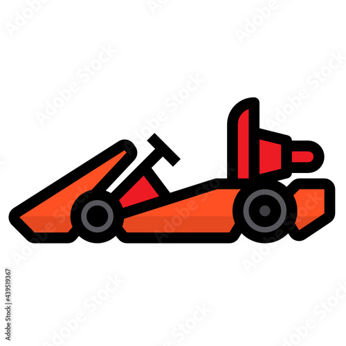 Go Kart line icon