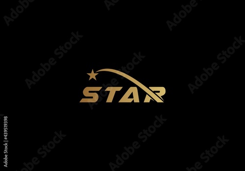 star logo with shooting star illustration