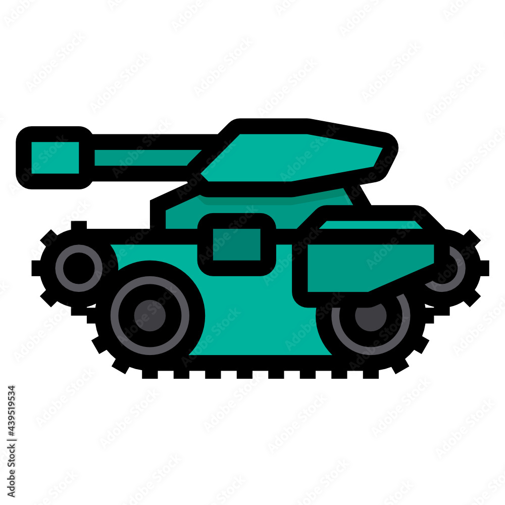 Tank line icon