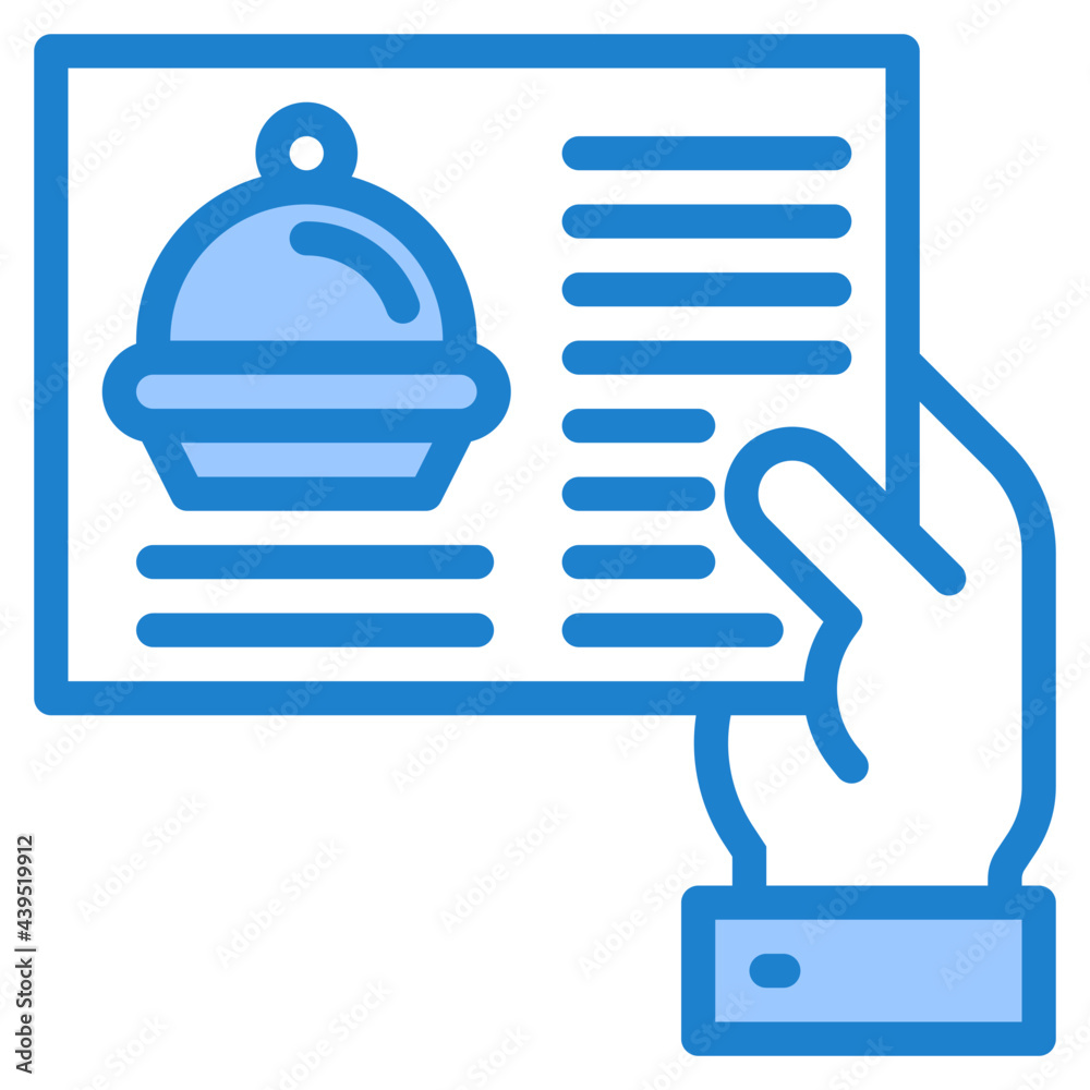 Obraz premium delivery blue style icon