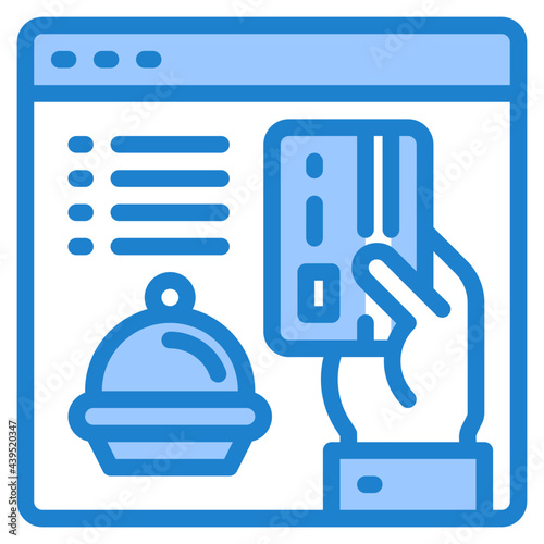 pay blue style icon