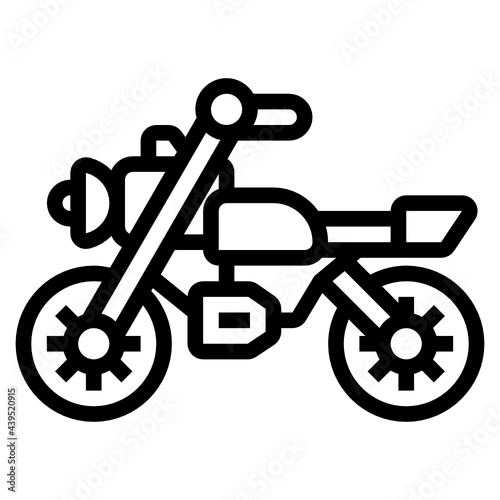 Motocycle line icon