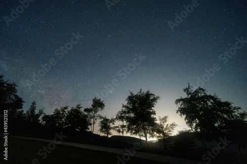 Urkiola National park sky at night