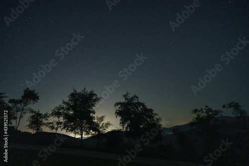 Urkiola National park sky at night