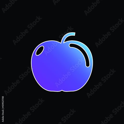 Apple blue gradient vector icon