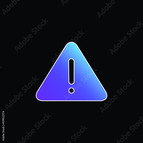 Alert blue gradient vector icon