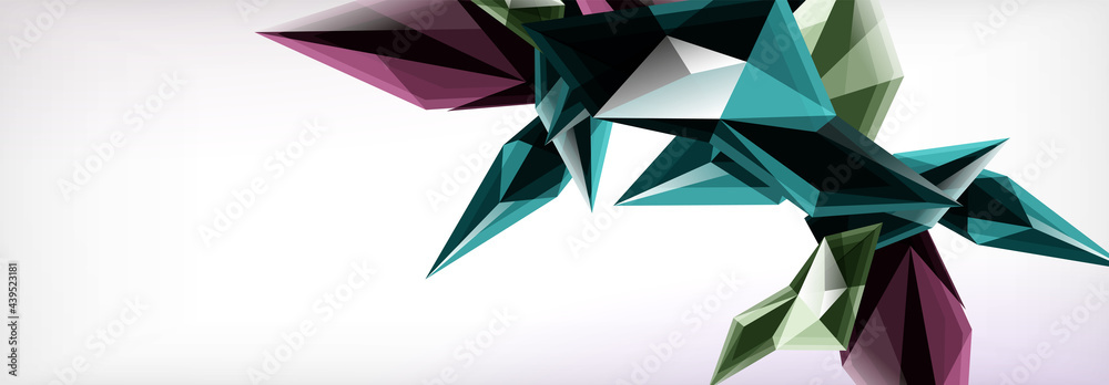 Vector 3d triangles and pyramids abstract background for business or technology presentations, internet posters or web brochure covers Vector 3d triangles and pyramids abstract background for business or technology presentations, internet posters or web brochure covers