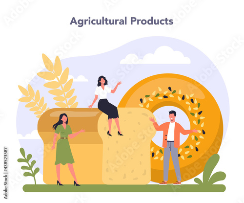Food industry sector of the economy. Light manufacturing and packaged