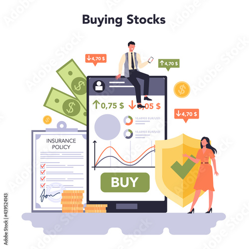Insurance industry sector of the economy online service or platform