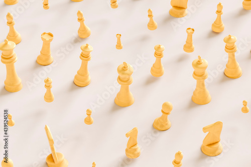 Pattern of chess pieces