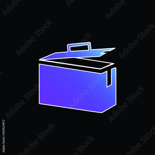 Ammo Tin blue gradient vector icon