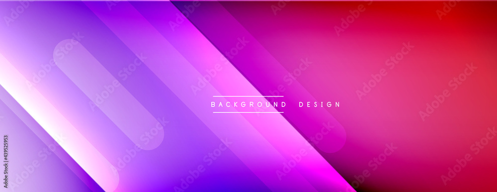 Dynamic lines abstract background. 3D shadow effects and fluid gradients. Modern overlapping forms