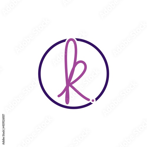 Initials letters K logo design vectors unique