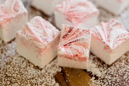 Homemade marshmallow squares
 photo