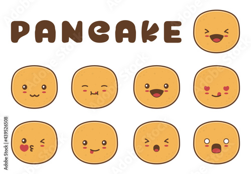 cute pancake character