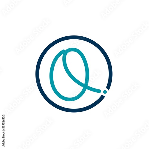 Initials letters Q logo design vectors unique