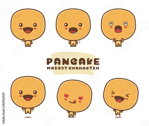 cute pancake character