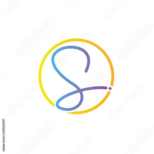 Initials letters S logo design vectors unique