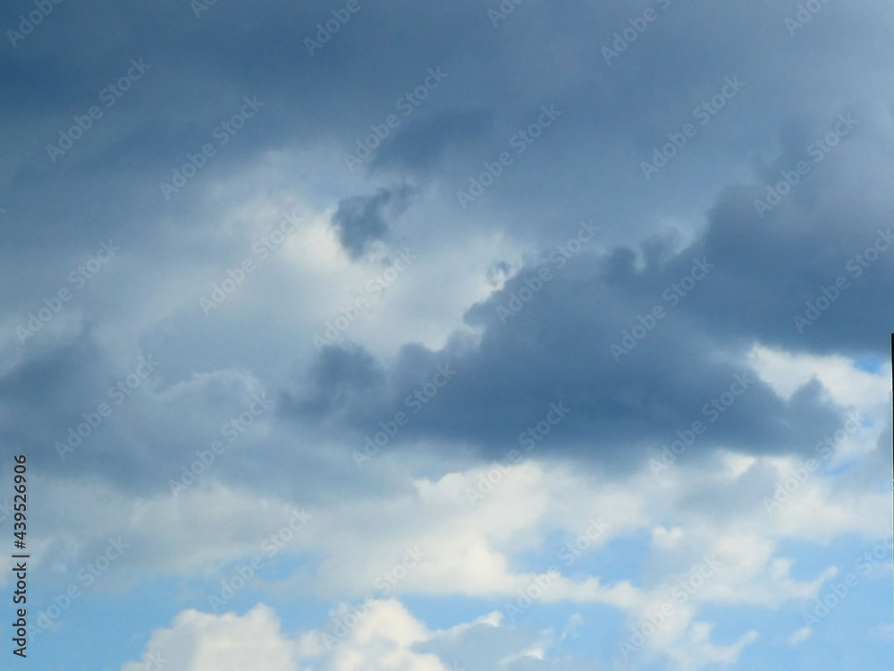Clouds on the blue sky background and texture