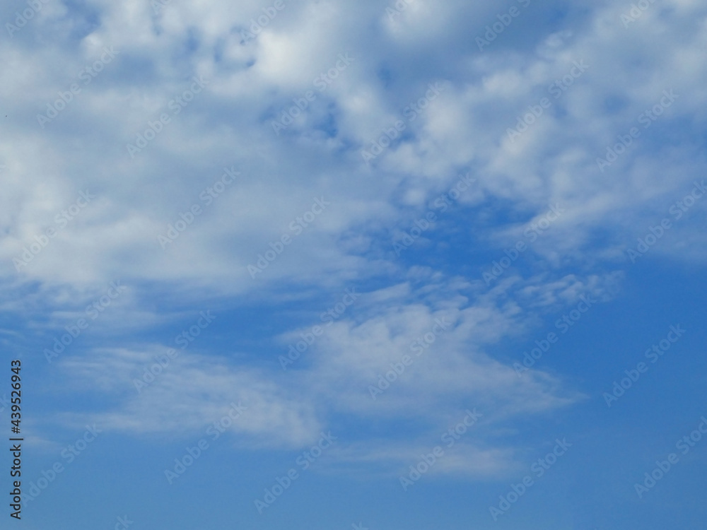 Clouds on the blue sky background and texture