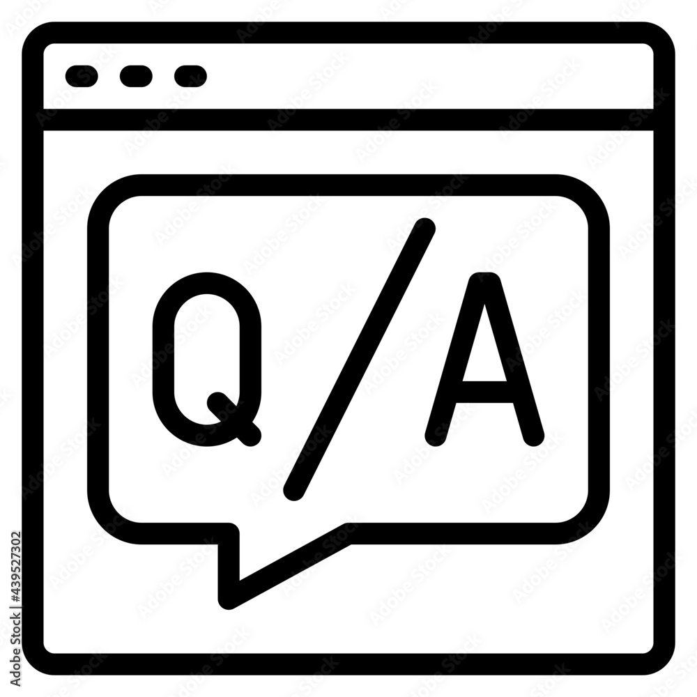 question outline style icon question outline style icon