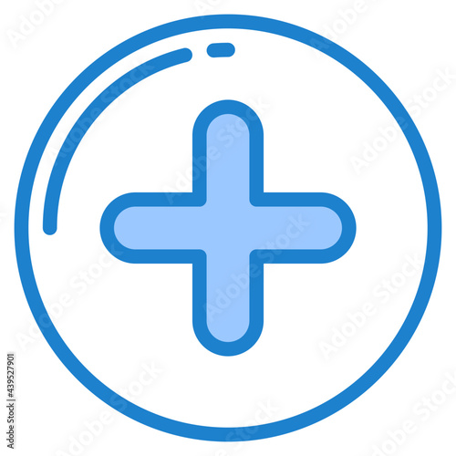 add blue style icon
