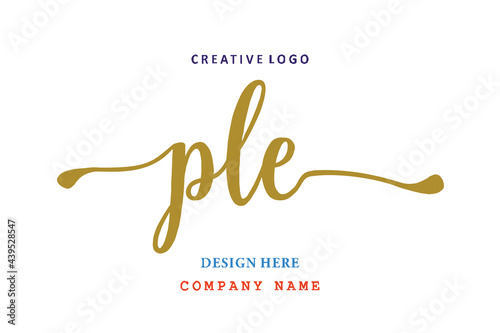 PLE lettering logo is simple, easy to understand and authoritative