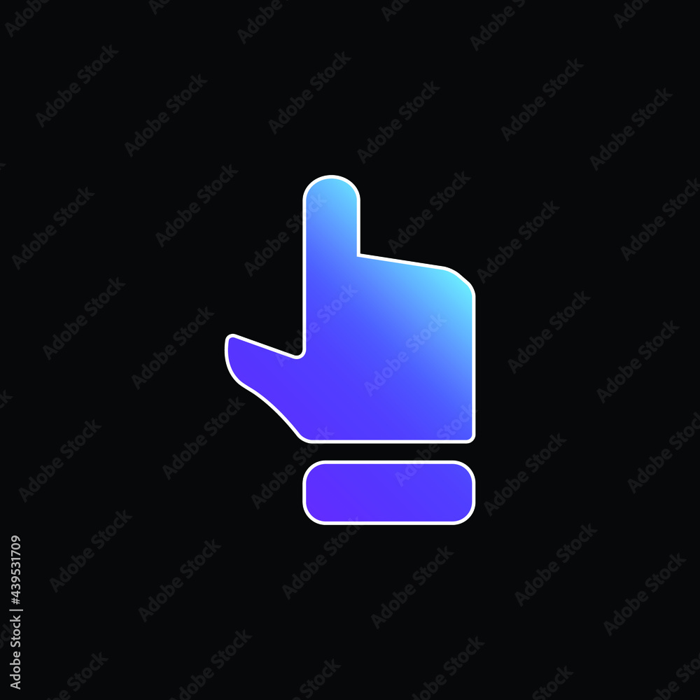 Black Hand Finger Pointing Up blue gradient vector icon Black Hand Finger Pointing Up blue gradient vector icon