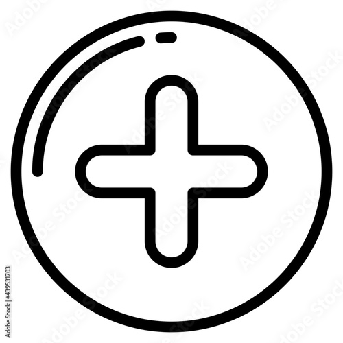 add outline style icon