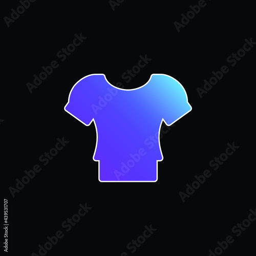 Blouse blue gradient vector icon