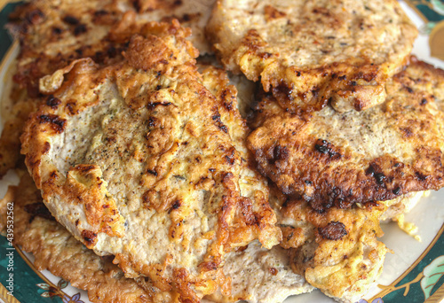 roasted grilled meat pork chops