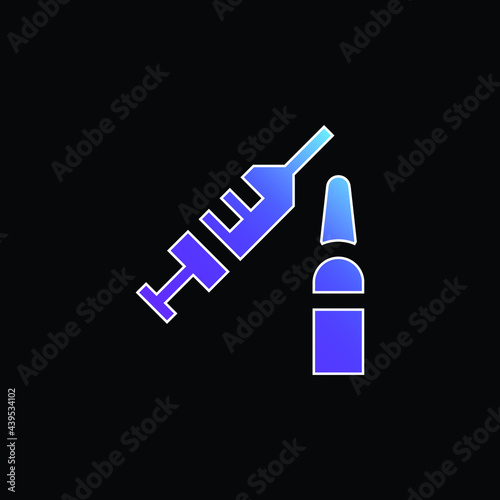 Botox blue gradient vector icon