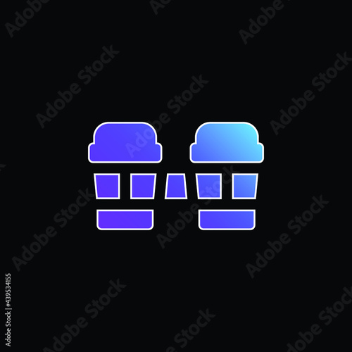 Bongos blue gradient vector icon