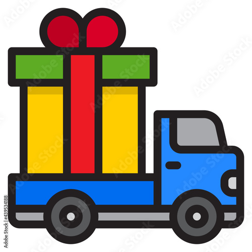 delivery color line style icon