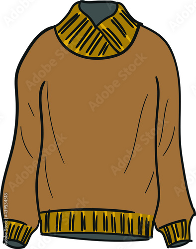 Winter and autumn warm cute sweater vector illustration