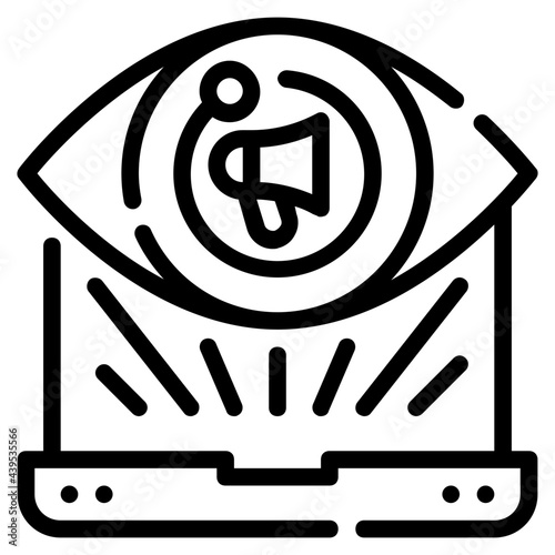 vision line icon