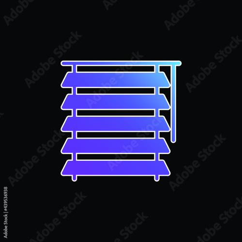 Blind blue gradient vector icon