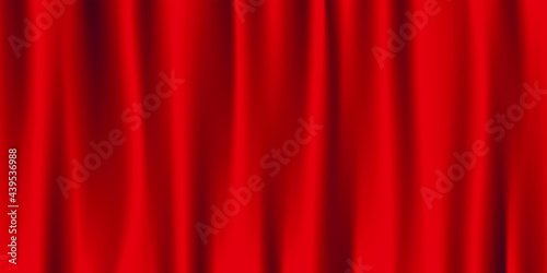 Abstract vector background luxury red cloth or liquid wave. Red fabric texture background. Cloth soft wave. Creases of satin, silk, cotton,flag. Red flag background.