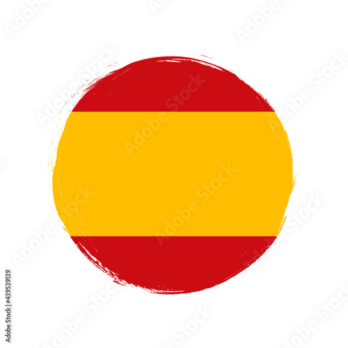 Bandera de Espa  a  Flag of Spain  banner with grunge brush