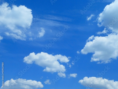 Clouds on the blue sky background