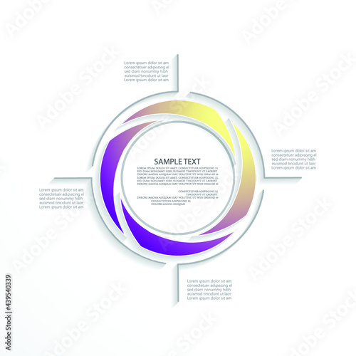 Design for business data visualization, cover layout and infographic