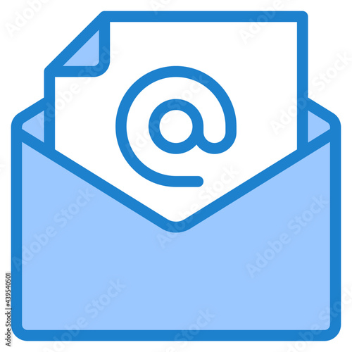 email blue style icon