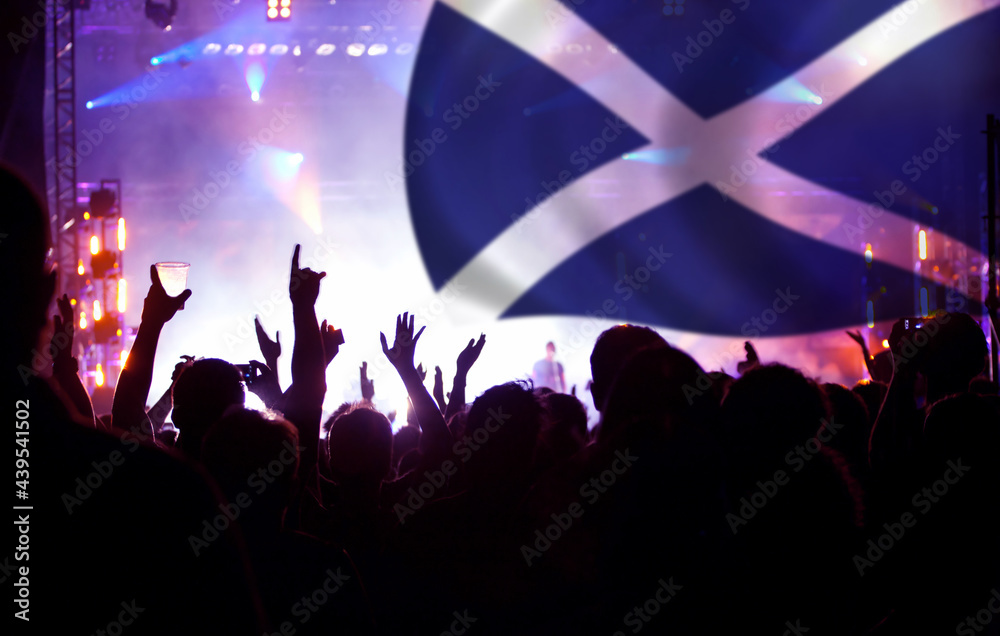 Scotland supporters and fans during football match